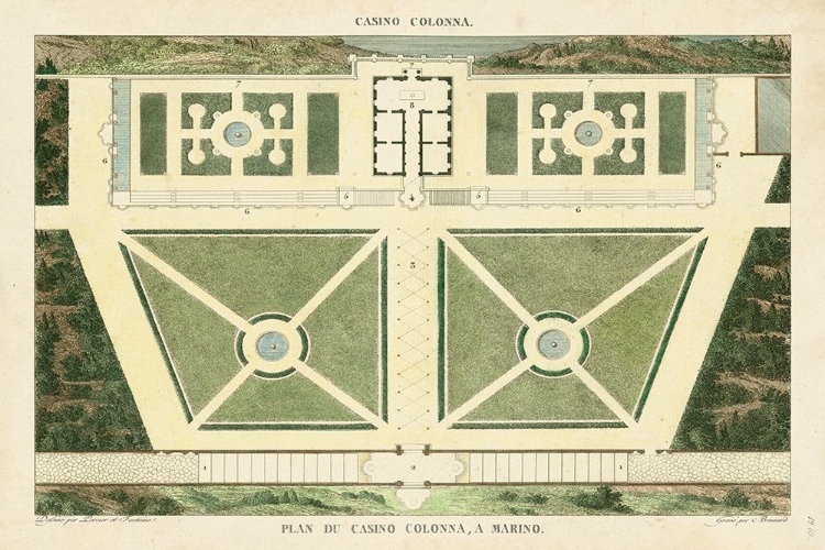 Picture of PLAN DU CASINO COLONNA, A MARINO