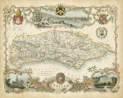 Picture of MAP OF SUSSEX