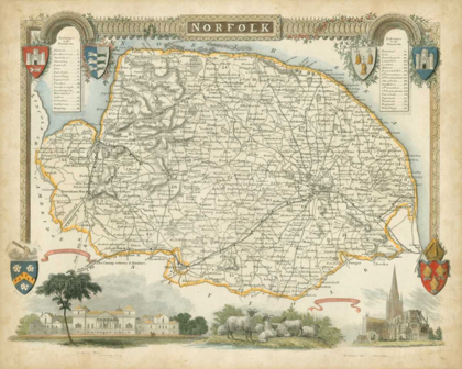 Picture of MAP OF NORFOLK