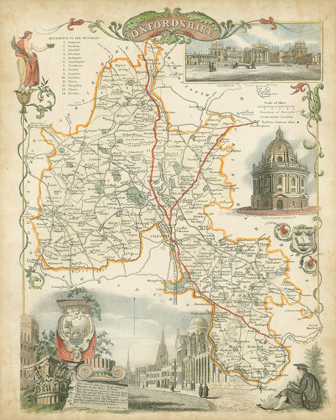 Picture of MAP OF OXFORDSHIRE