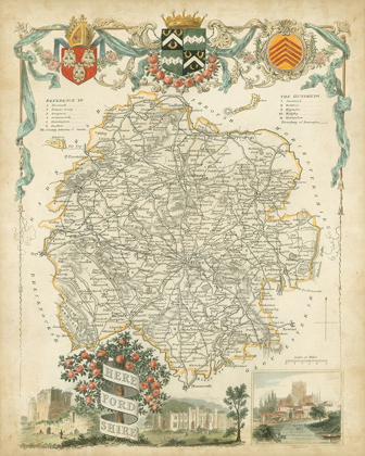 Picture of MAP OF HEREFORDSHIRE