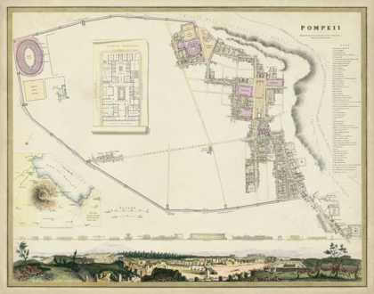 Picture of MAP OF POMPEII