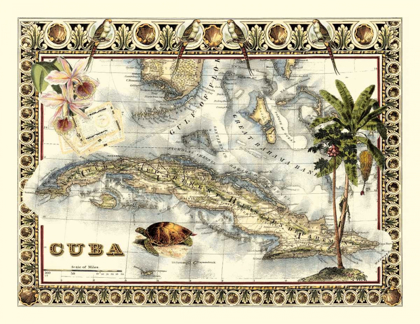 Picture of TROPICAL MAP OF CUBA