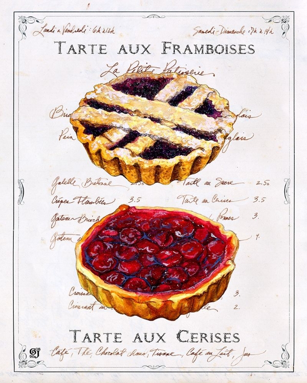 Picture of TARTES AUX CERISES ET FRAMBOISES