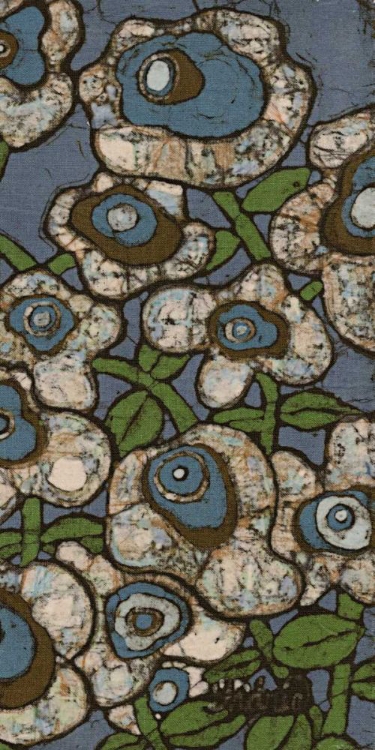 Picture of BLUE BATIK FLOWERS II