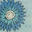 Picture of TURQUOISE BATIK BOTANICAL III
