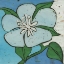 Picture of TURQUOISE BATIK BOTANICAL VI