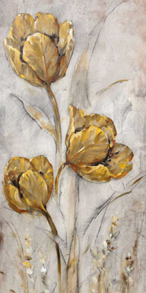 Picture of GOLDEN POPPIES ON TAUPE II