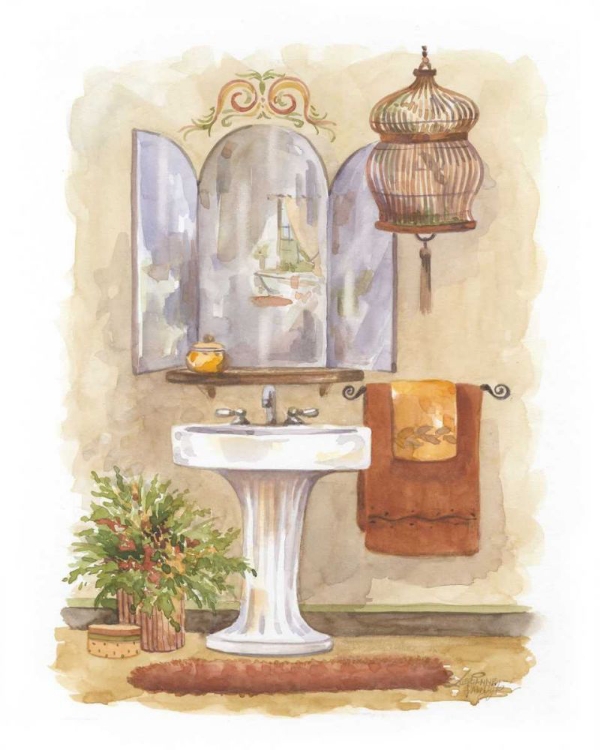 Picture of WATERCOLOR BATH IN SPICE I