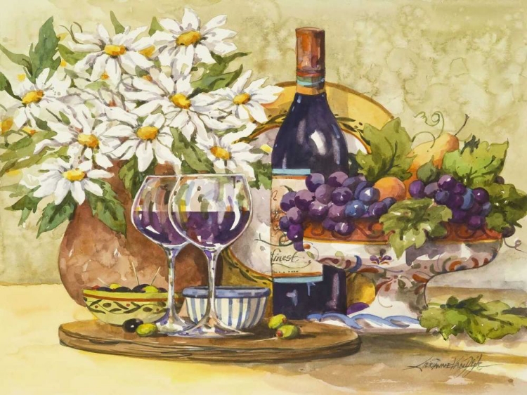 Picture of WINE AND DAISIES
