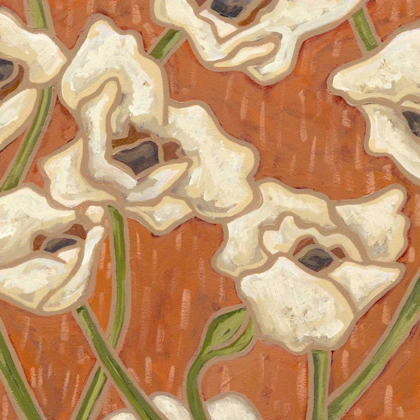Picture of PERSIMMON FLORAL I