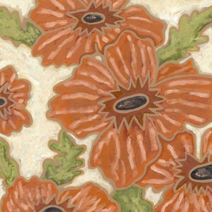 Picture of PERSIMMON FLORAL IV