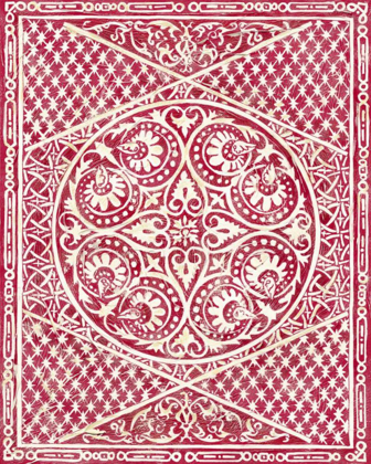 Picture of WOODCUT IN RED II