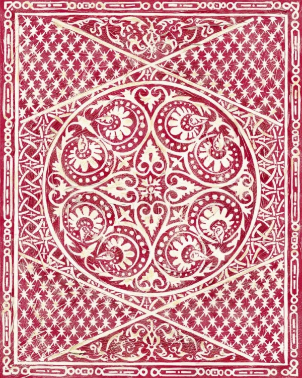 Picture of WOODCUT IN RED II