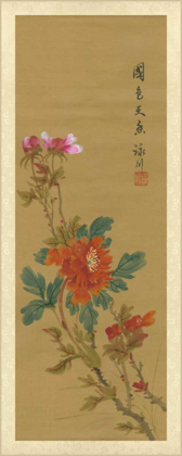 Picture of ORIENTAL FLORAL SCROLL I