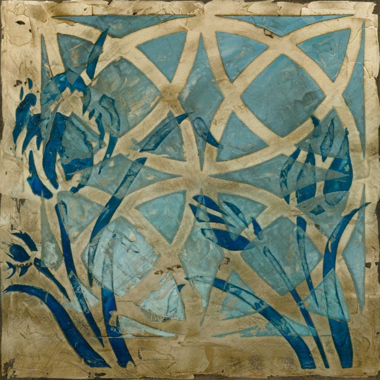 Picture of STAINED GLASS INDIGO III