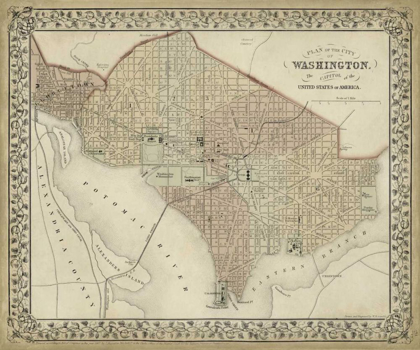 Picture of PLAN OF WASHINGTON, D.C.