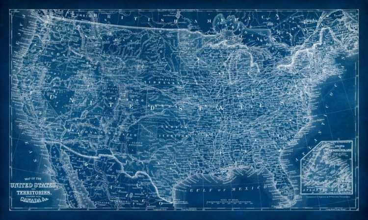 Picture of US MAP BLUEPRINT