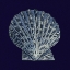 Picture of INDIGO SHELLS VIII