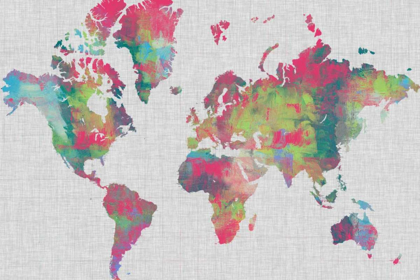 Picture of IMPASTO MAP OF THE WORLD