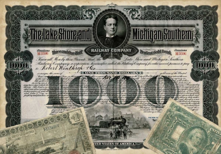 Picture of ANTIQUE STOCK CERTIFICATE II