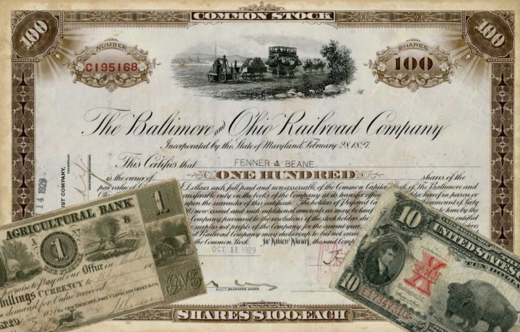 Picture of ANTIQUE STOCK CERTIFICATE III