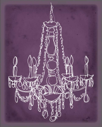 Picture of PLUM CHANDELIER SKETCH I