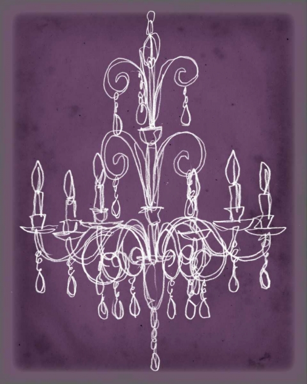 Picture of PLUM CHANDELIER SKETCH II