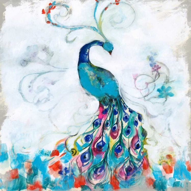 Picture of CONFETTI PEACOCK I