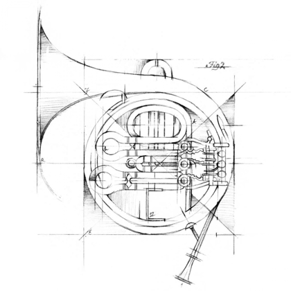 Picture of FRENCH HORN SKETCH