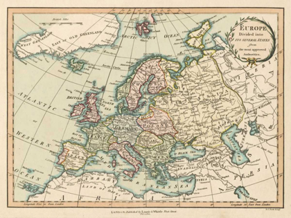 Picture of HISTORIC MAP OF EUROPE