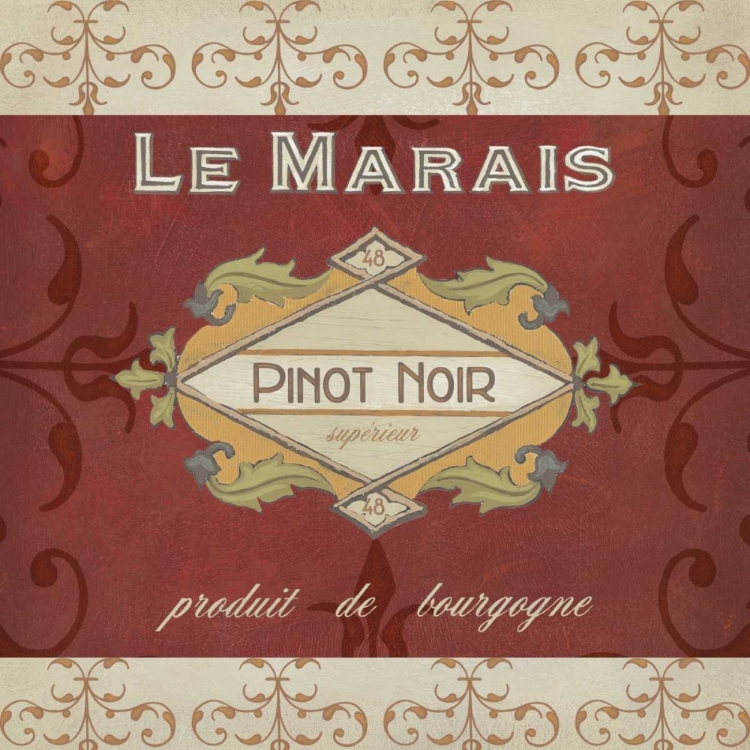Picture of BURGUNDY WINE LABELS I
