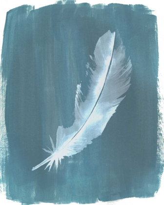 Picture of FEATHERS ON DUSTY TEAL V
