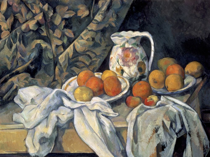 Picture of STILL LIFE WITH A CURTAIN AND PITCHER
