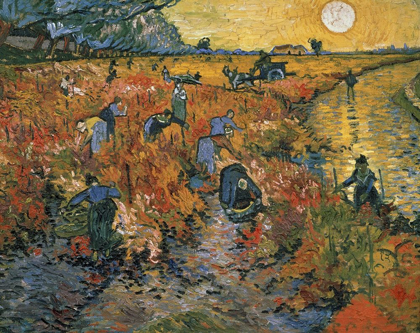 Picture of THE RED VINEYARD AT ARLES, 1888