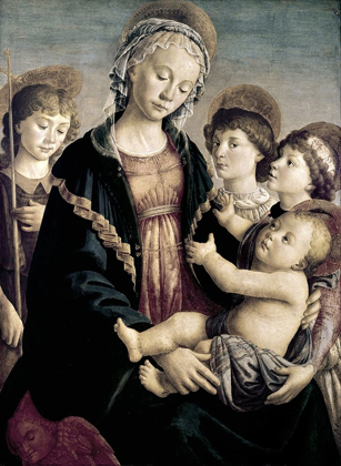 Picture of MADONNA AND CHILD WITH ST. JOHN BAPTIST AND TWO ANGELS