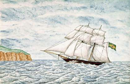 Picture of SLAVE SCHOONER "SAPHRIA" OFF N. POINT, ST. HELENA