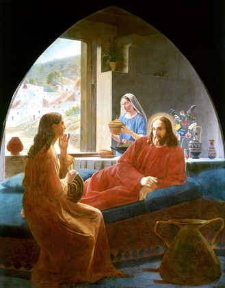 Picture of JESUS WITH MARY AND MARTHA