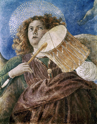 Picture of MUSIC MAKING ANGEL WITH DRUM