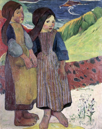 Picture of TWO BRETON GIRLS BY THE SEA