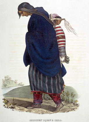 Picture of CHIPPEWAY SQUAW AND CHILD