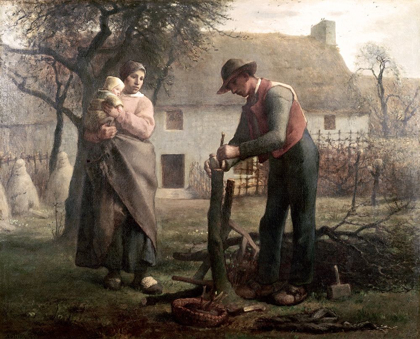 Picture of PEASANT GRAFTING A TREE