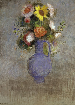 Picture of BOUQUET IN A BLUE VASE