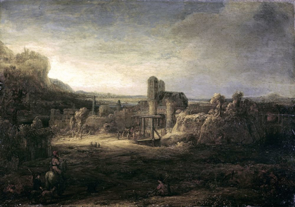 Picture of LANDSCAPE WITH A CHURCH