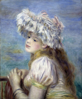 Picture of YOUNG GIRL IN A LACE HAT