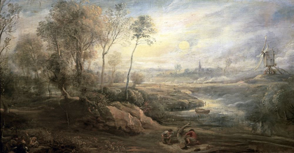 Picture of LANDSCAPE WITH A BIRD-CATCHER
