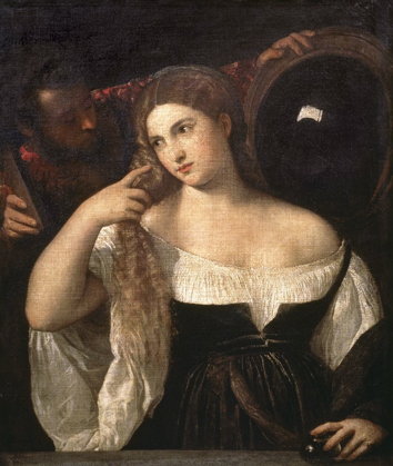 Picture of PORTRAIT OF A WOMAN AT HER TOILETTE