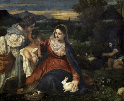 Picture of VIRGIN AND CHILD WITH SAINT CATHERINE