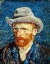 Picture of SELF PORTRAIT IN GREY FELT HAT