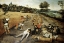 Picture of SUMMER: HARVESTERS WORKING AND EATING IN A CORN FIELD